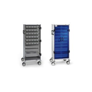 CARRO HOSPITALARIO TORRE DE MEDICACIÓN INOX ANSI 304